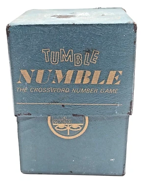 Vintage 1966 Tumble Numble Cross-Number Game Cube Dice Mag-Nif 1st Edt Rare HTF - Image 1 of 4