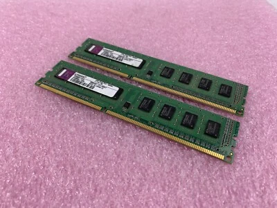 Lot( 2 ) 1GB Kingston KF680F-ELD DDR3 PC3-8500U 1066MHz 240Pin DIMM Desktop RAM - Image 1 of 4