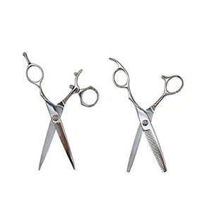 Premium Unbranded 6" Swivel Handle Scissors 6" and Static Thinning Sheers - Picture 1 of 4