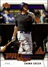 2005 Upper Deck Pro Sigs Arizona Diamondbacks Baseball Card #6 Shawn Green