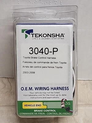 Жгут управления тормозами прицепа Tekonsha 3040-P Toyota Lexus 2003/2008 - Изображение 1 из 4