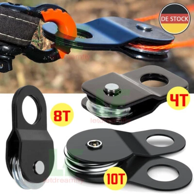 Seilwinde Umlenkrolle Seilzug Stahl 4T/8T/10T Forstseilwinde Seilrolle Heberolle - Bild 1 von 4