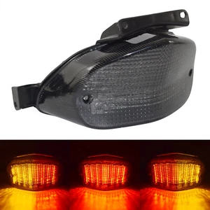 Smoke E-Mark LED Tail Turn Signals Light For SUZUKI GSX-R 600 750 01-03 GSXR1000 - Picture 1 of 12
