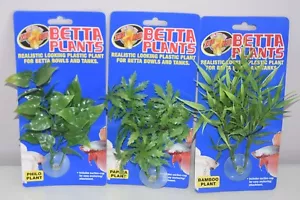 Acquario Betta Piccole Piante Plastica Philo Papaya Bambù Varietà Confezione 2 - Foto 1 di 1