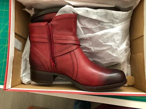 NUEVO STOCK ANTIGUO Mujer Talla 9M Cobb Hill Caroline Rojo Slip-Ons - Imagen 1 de 4