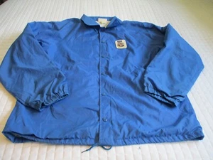 Chaqueta Miller Light Hombre Grande Azul Nylon De Colección Heartwell Prendas de Trabajo Años 80 a Presión - Imagen 1 de 11