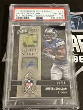 AMEER ABDULLAH 2016 Panini Black Friday Salute Service Galactic Windows 6/10 PSA