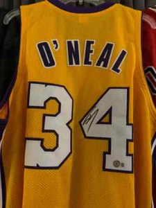 Shaquille O'Neal Signed Los Angeles Lakers Jersey Beckett BAS COA - Picture 1 of 3