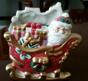 Fitz and Floyd Weihnachtsschlittenkerze -Top Zustand- Vintage - Bild 1 von 2