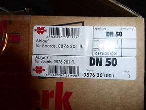 Bodenablauf für Boards DN 50/40 senkrecht u. waagrecht von Würth mit Gitter - Bild 1 von 11