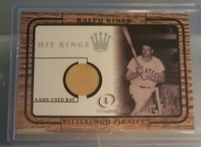 2001 Fleer Legacy Ralph Kiner Hit Kings Game-Used Bat Pirates