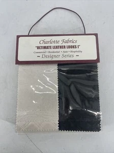 Charlotte Fabrics Ultimate Leather Looks I Swatch Sample Book #913D - Picture 1 of 9