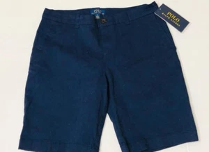Polo Ralph Lauren Girls Blue Chino Shorts Sz 14 - Picture 1 of 9