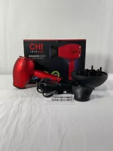 CHI 1875 Series CA2312 Red Corded Electric Advanced Ionic Ceramic Hair Dryer - Picture 1 of 12