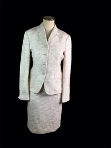 Burberry London Beige Tweed/ Boucle Skirt Set , Size 42 & 40, EUC - Picture 1 of 9