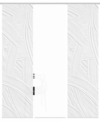 84676 Schiebegardine TALIA Digitaldurck Dekostoff Seidenoptik 245x60 - Bild 1 von 4