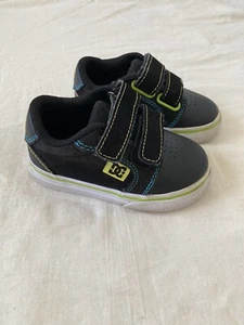 DC toddler Anvil V Baby Shoes. Leather. Size 5 Black - Picture 1 of 7