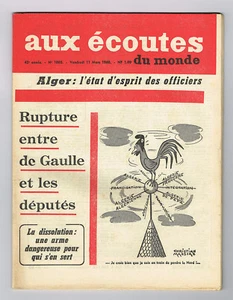 *** Aux listening du monde *** n° 1860 (11/03/1960) - Algeria / Rupture De Gaulle - Picture 1 of 2