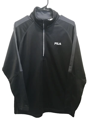 Chaqueta Pullover Fila 1/4 Cremallera Manga Larga Hombre Talla Mediana Foto 1 de 4