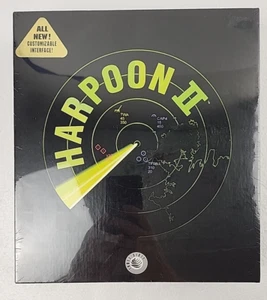 Harpoon II PC Game 1994, Big Box Computer Game, Complete, Floppy Disk, Re-sealed - Picture 1 of 21