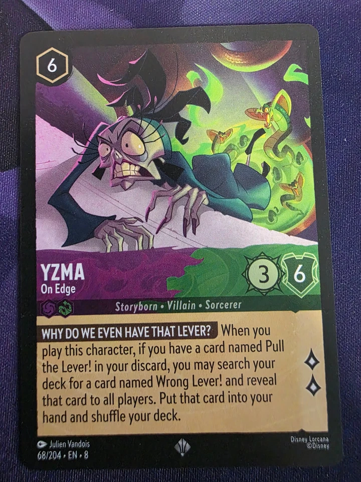 Disney Lorcana Reign of Jafar Yzma - On Edge - 68/204 - image 1 of 1