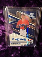 2020 Elite Extra Edition - Brian Martinez Blue Die-cut AUTO short Print 03/26