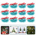  12 Pcs Christmas Tree Ornaments Mini Doll House Wreath Crafts