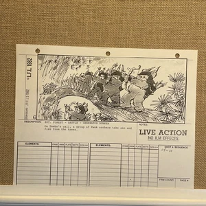 STAR WARS RETURN OF THE JEDI Storyboards Filmrequisiten George Lucas Ewoks Endor - Bild 1 von 6