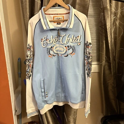 Vintage ECKO Unltd Track Jacket Size XXL Y2K Streetwear Hip Hop Baggy Rhino - Image 1 of 4