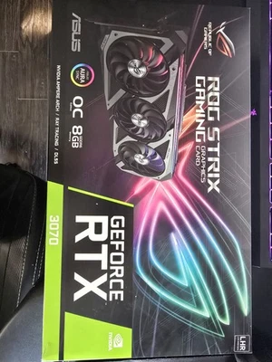 ASUS ROG STRIX GeForce RTX 3070 OC 8GB GDDR6 Gaming Graphics Card GPU | Tested - Image 1 of 4