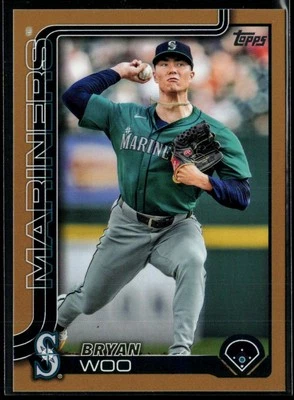 2025 Topps Gold #327 Bryan Woo 0485/2025 - Image 1 of 2