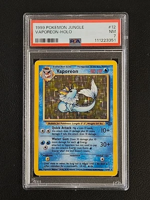 Vaporeon 12/64 Holo Rare Pokémon 1999 WOTC Jungle Set PSA 7 - Image 1 of 3