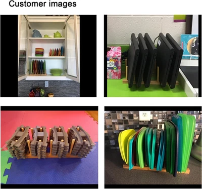 Bamboo Wooden Plate Racks Dish Stand Holder Kitchen Storage Cabinet Organizer... - Image 1 of 4