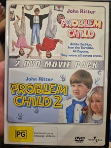 PROBLEM CHILD 1 & 2 DVD JOHN RITTER & MICHAEL OLIVER PELÍCULA DE COMEDIA INFANTIL DE CULTO - Imagen 1 de 3