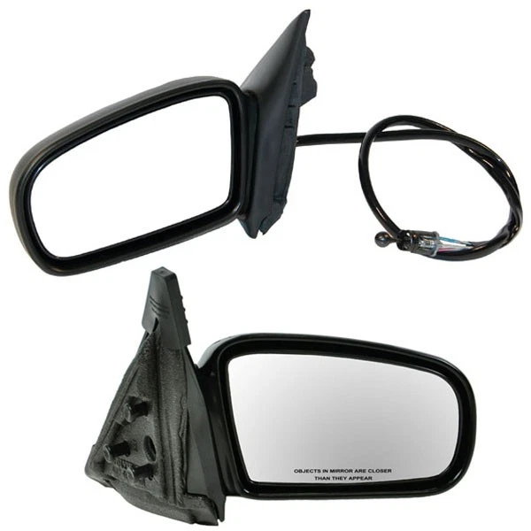 JUEGO PAR de espejos retrovisores manuales negros para 97-99 Cutlass y 97-05 Chevy Malibu Foto 1 de 4