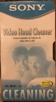 Limpiador de cabezal de video Sony VHS S-VHS T-6CLDL tipo seco 2002 - nuevo sellado  Foto 1 de 2