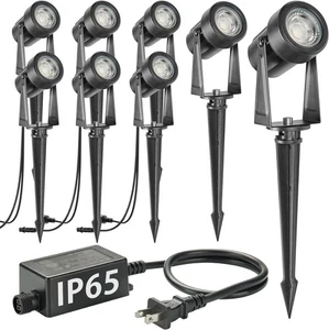SUNTHIN Outdoor Landscape Lighting, 8 Pack LED Spot Lights Kit - NEW IN THE BOX - Picture 1 of 7