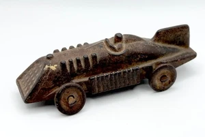 Original Antique 1930s HUBLEY Cast Iron OPEN AIR PISTON RACER Race Car 4 1/4" - Picture 1 of 6