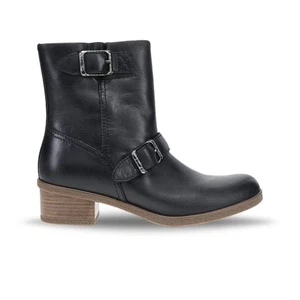 Dansko Women's Delphine Boot - Black Waterproof Burnished NWB - Picture 1 of 8