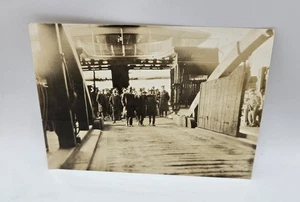 Foto sepia vintage de 1925 - Ferry central de Nueva York - Viaje de prueba a Albany - RD Starbuck Frip - Imagen 1 de 4