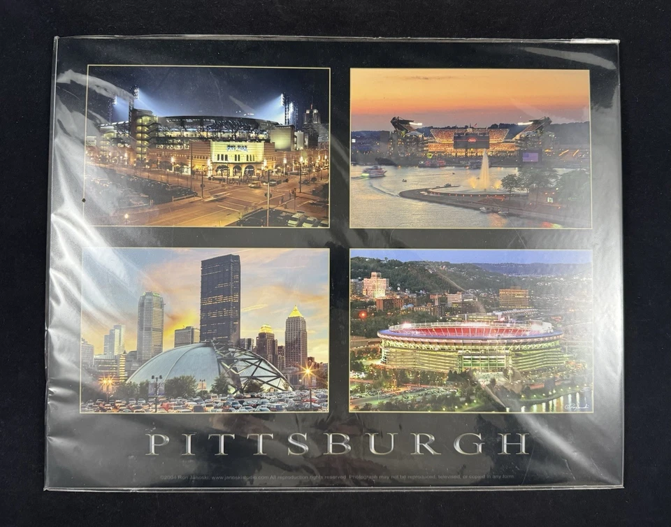 Pittsburgh PNC Park Heinz Field Three Rivers Civic Arena Poster Print (2004) - Image 1 of 2