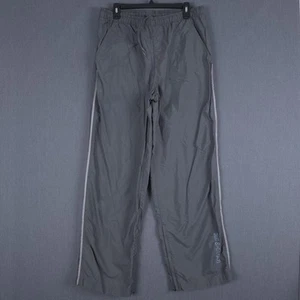 Vintage Nike Track Pants Mens Large Gray Vented Windbreaker Ankle Zips Y2K Baggy - Picture 1 of 20