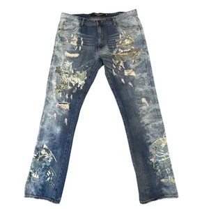 Play Cloths Classon Samurai Graphic Jeans Mens 40 Distressed Edgy Streetwear - Bild 1 von 12