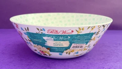 Салатница Pioneer Woman Sweet Rose меламин 10 дюймов 2,5 кварты новая с бирками РАСПРОДАЖА! - Изображение 1 из 4