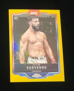 2025 UFC Topps Chrome NAZIM SADYKHOV RC BASE #157 GOLD REFRACTOR SSP /50 - Picture 1 of 3