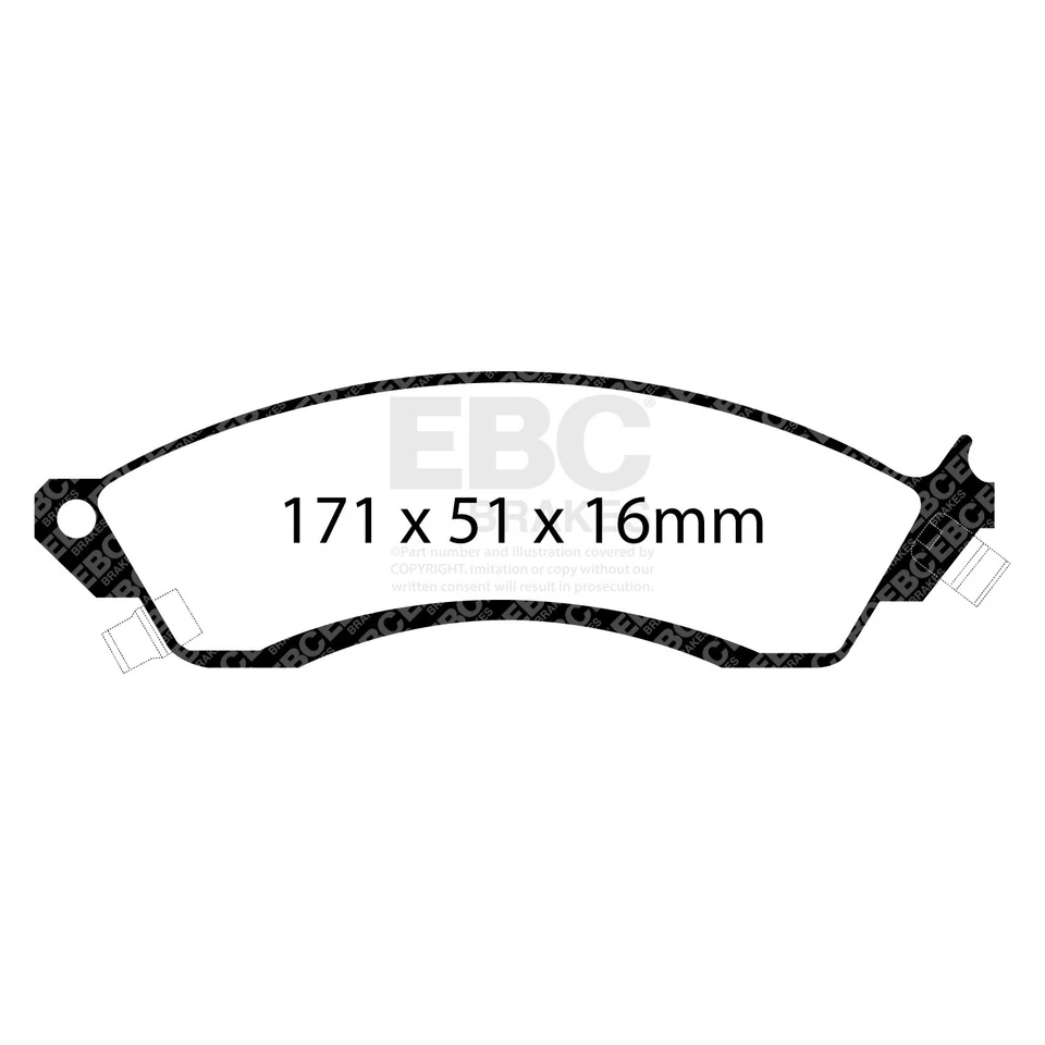 Pastillas de freno EBC Brakes DP31131C Redstuff cerámica bajo polvo Foto 1 de 2