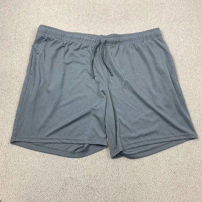 Pantalones cortos de baloncesto Athletic Works para hombre 3XL gris con cordón cintura Foto 1 de 4