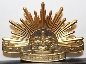 The Australian Army The Rising Sun Hat Cap Device Insignia Emblem Badge - Picture 1 of 4
