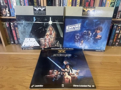 Star Wars Trilogy Laserdisc New Hope, Empire & ROTJ Widescreen Unaltered  - Image 1 of 4