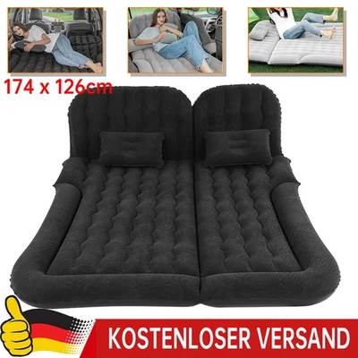 Aufblasbare Matratze Bett Luftmatratze Campingbett für Auto Rücksitz Schwarz DHL - Bild 1 von 4